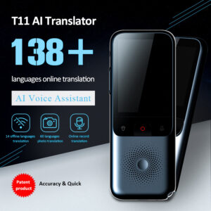 Traduttore Vocale con AI - T11 - 14 Paesi, 138 Lingue, Fotocamera, Wi-Fi e Registrazione Vocale